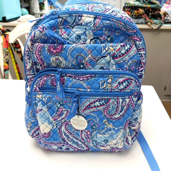 Vera Bradley Handbags - Vera Bradley Disney Cinderella Paisley XL Campus Backpack NWT